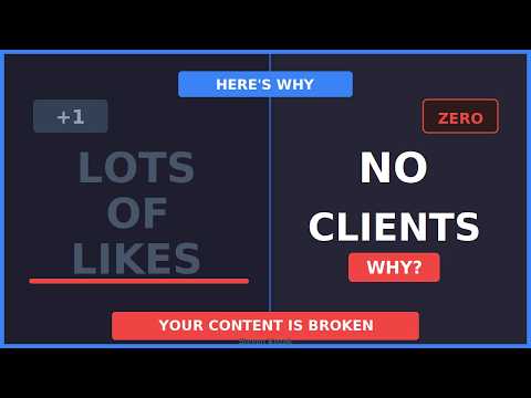 Video thumbnail: Your Content Gets Likes But Zero Clients (Here's Why)