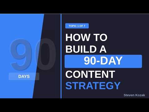 Video thumbnail: How to Build a 90-Day Content Strategy from Scratch